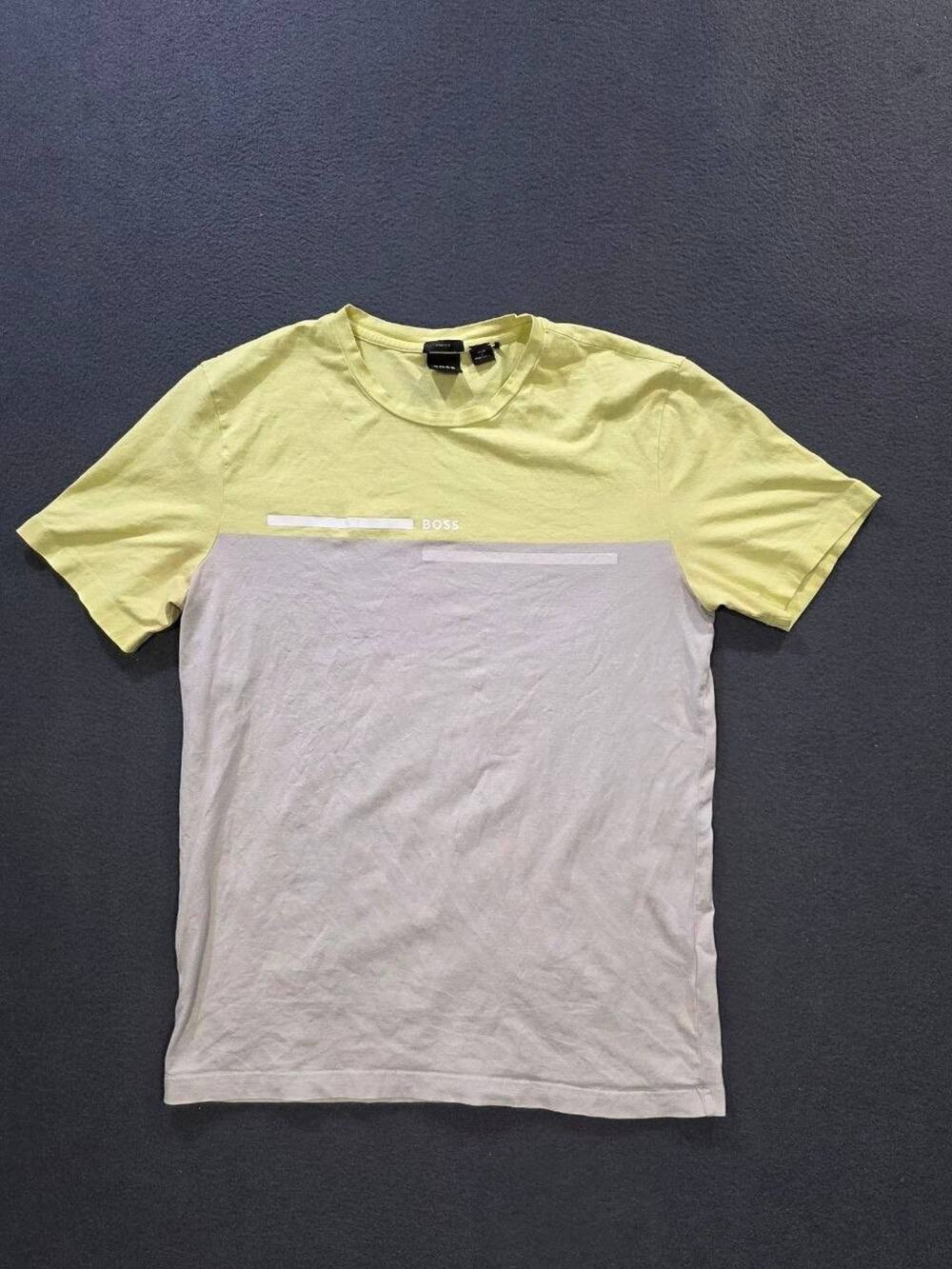 Hugo BOSS Men's Logo Solid Fit Crew Neck T-Shirt Portugal Short Sleeve L A010017